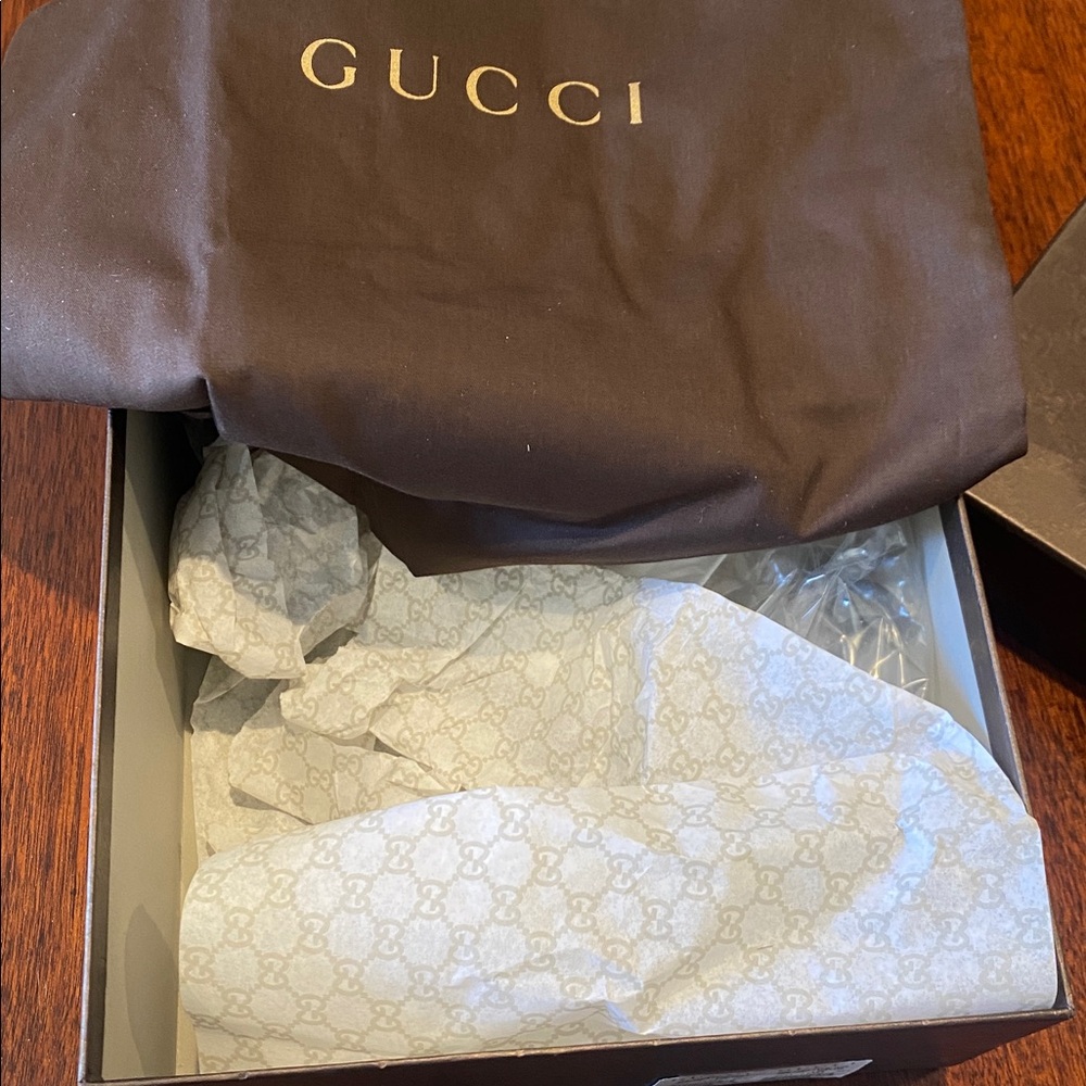 GUCCI Pink and Nude Embellished crystal back extending above Heels SIZE 37.5 - Picture 11 of 11